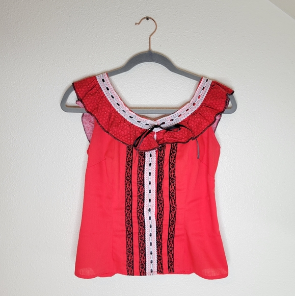 Vintage Tops - Vintage Homemade Corsette Top